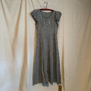 Lovely Black and White Gingham Dress